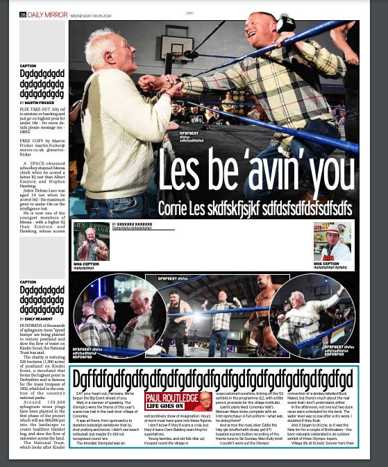 Les Battersby wrestling