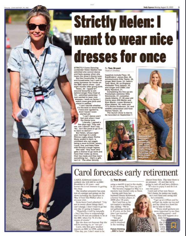 Helen Skelton Daily express